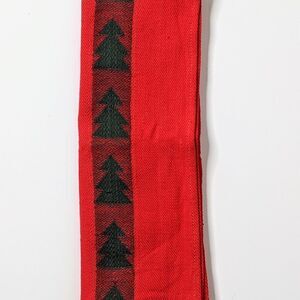 Crate&Barrel Red 100% Cotton Hostess Towel